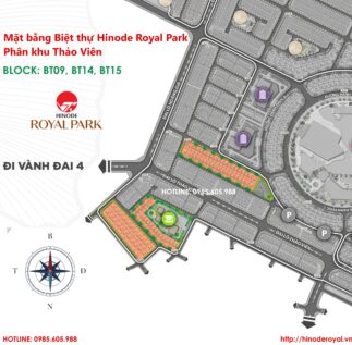 Mặt bằng Biệt Thự Hinode Royal Park - Phân Khu Thảo Viên
