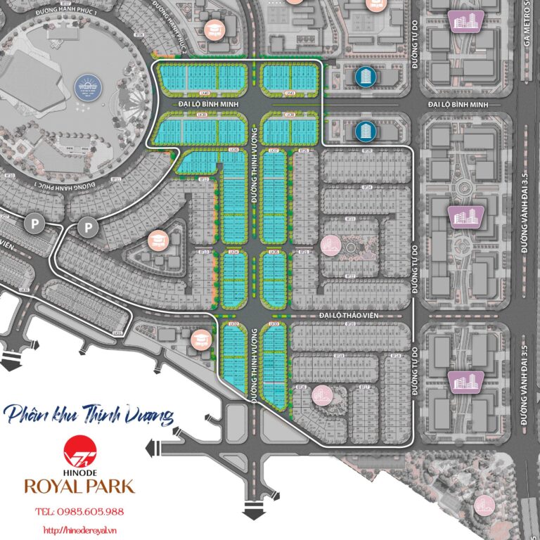 Mặt bằng Hinode Royal Park - Phân Khu Thịnh Vượng