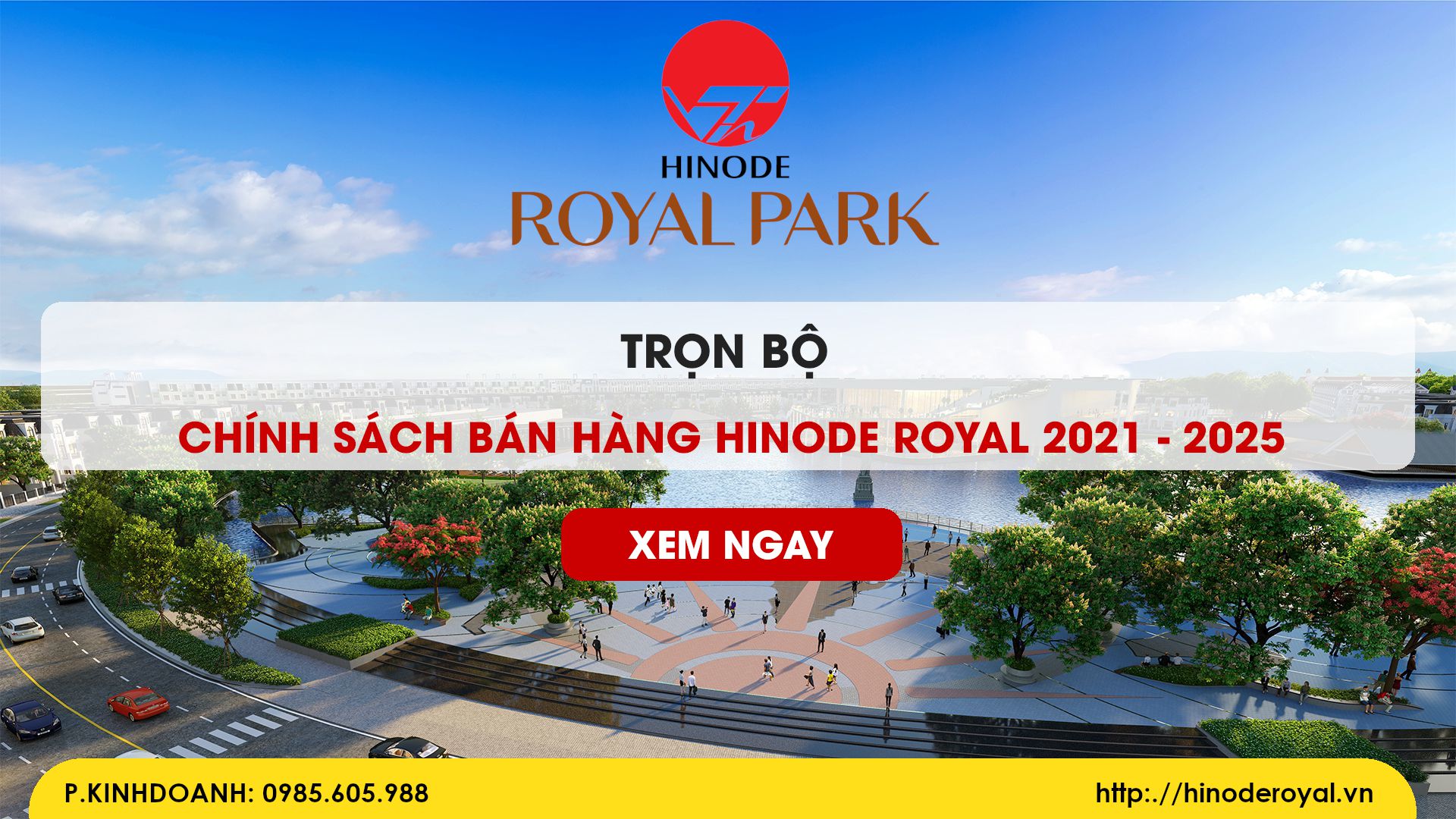 Danh sách chính sách bán hàng Hinode Royal Park 2021 đến 2025