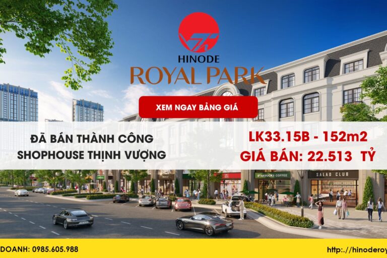 Tin giao dịch thành công LK33.15B thuộc Shophouse Thịnh Vượng