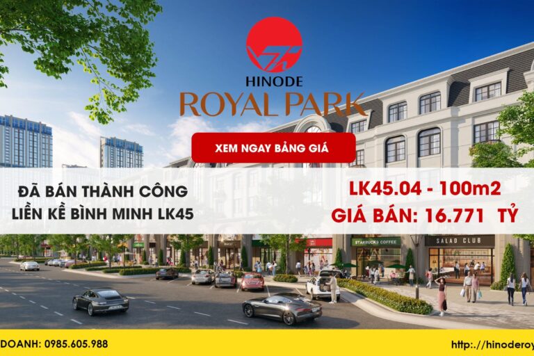 Tin giao dịch thành công: LK45.04 Liền kề Bình Minh