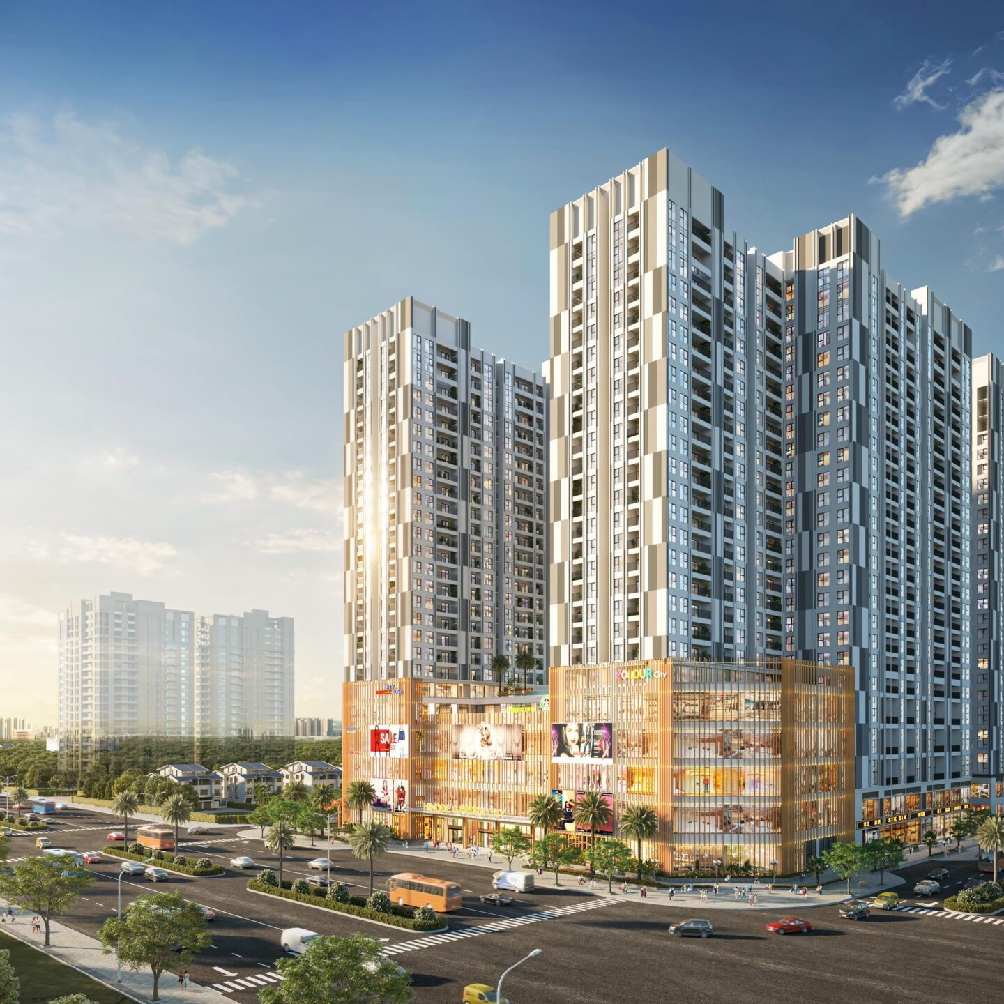 Hình ảnh tổng thể dự án chung cư The Wisteria tại Hinode Royal Park 2026